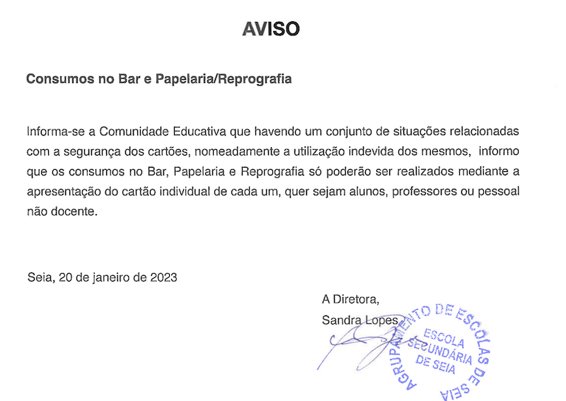 aviso